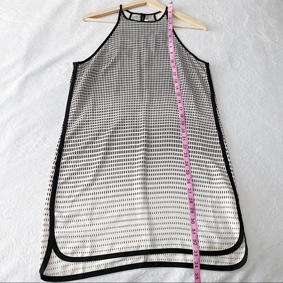Silky Black & White Slip Dress - Picture 2 of 9